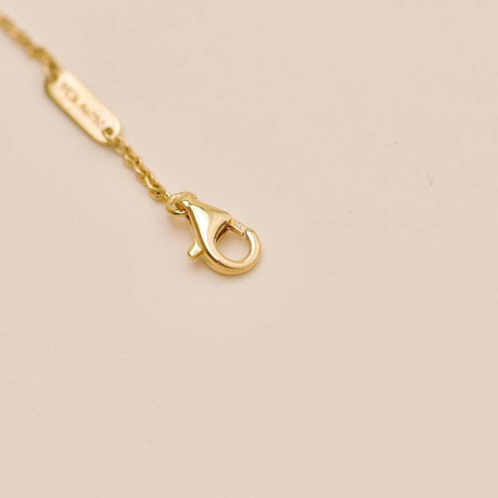 Preowned VCA Turquoise 18K Yellow Gold Vintage Alhambra Pendant Necklace