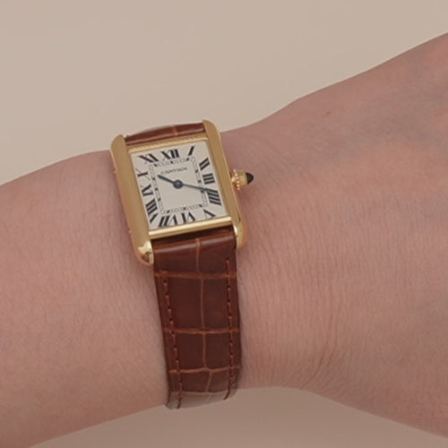 Preloved Cartier Tank Louis Small Model 18K Yellow Gold W1529856