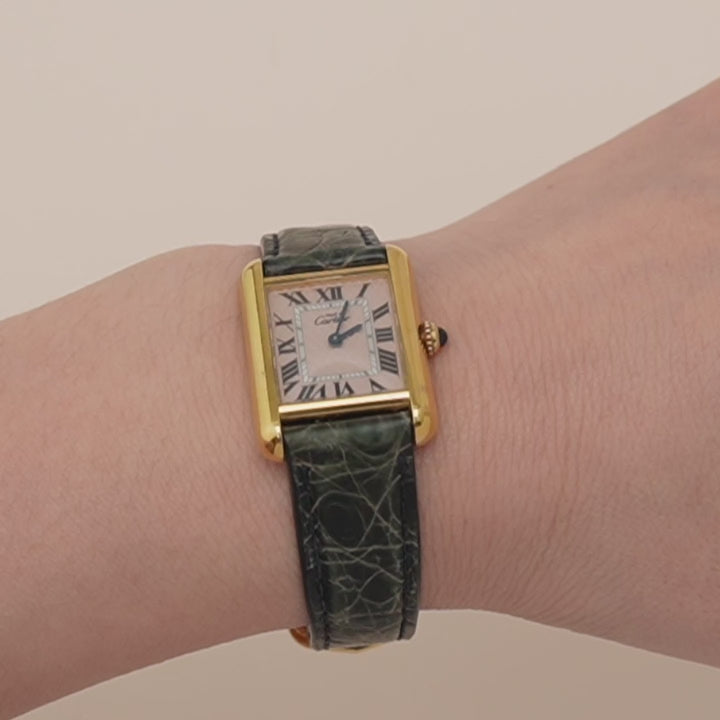 Cartier Tank Must Limited Edition Christmas Wristwatch W1018687