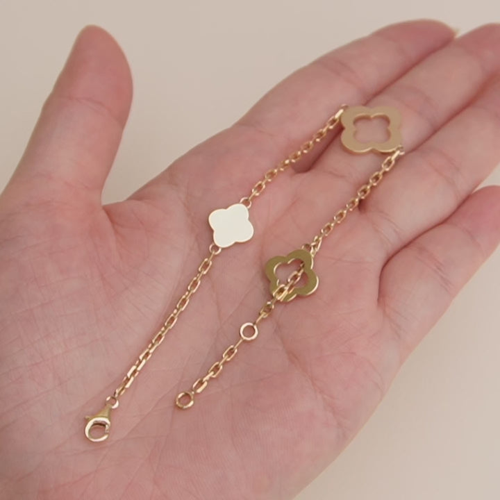 Preloved VCA Byzantine Alhambra 18K Gold Bracelet