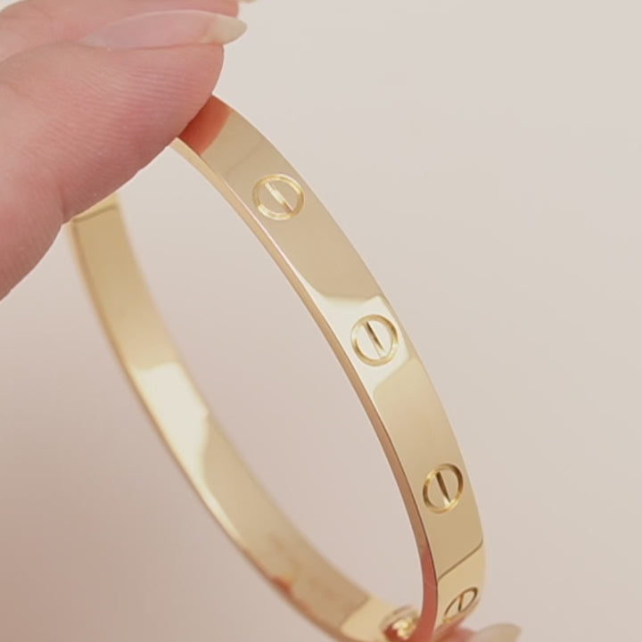 Preloved Cartier Love 18K Gold Bracelet 