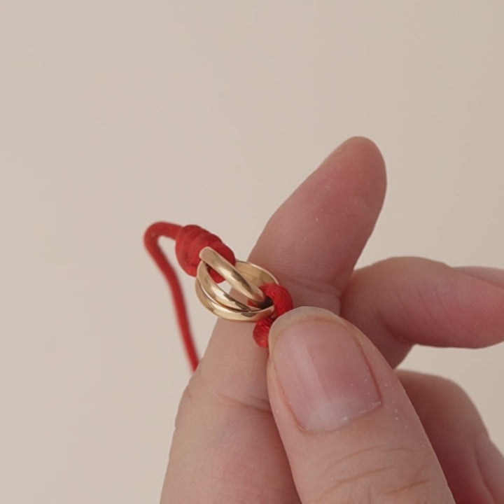 Cartier Trinity Cord Bracelet 18K Rose Gold