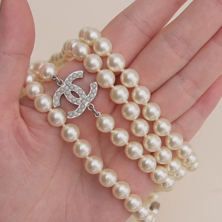 Chanel CC Collection Faux Pearl Necklace