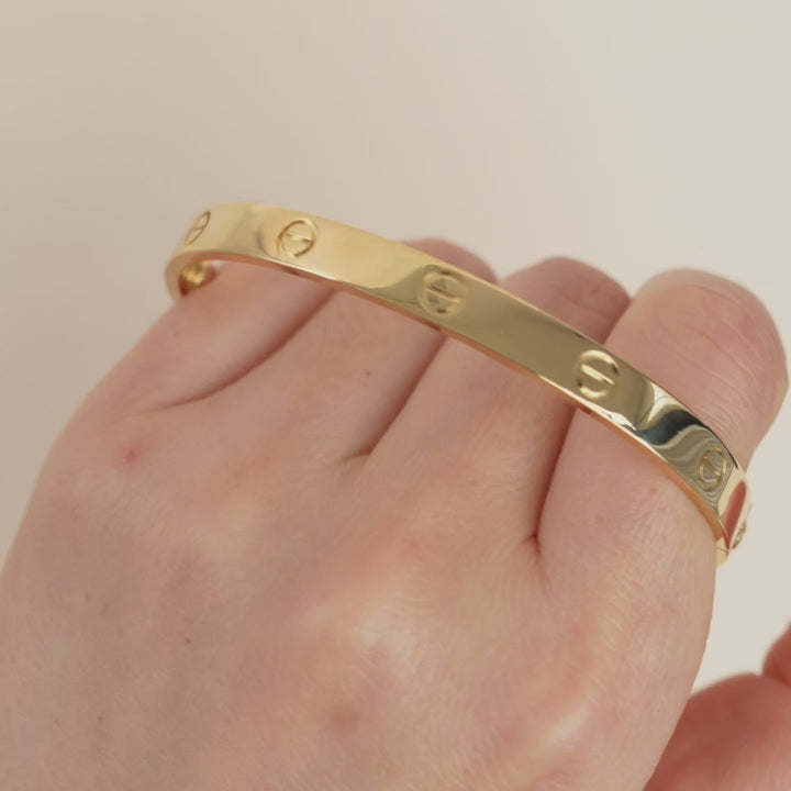 Used Cartier Love 18K Yellow Gold Bracelet 