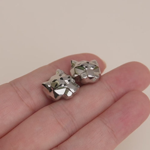 Used Cartier Panthère Sterling Silver Cufflinks