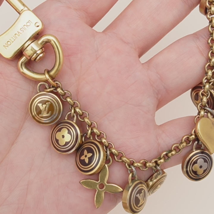 Second Hand Louis Vuitton Porte-Clés Chaine Pastilles Bag Charm