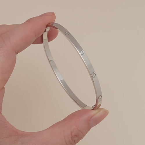 Authentic Preloved Cartier Love Bracelet Small Model 18K White Gold Size 19