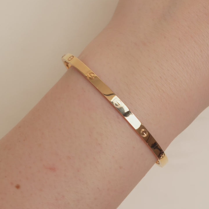 Cartier Love Bracelet Small Model 18K Rose Gold Size 18