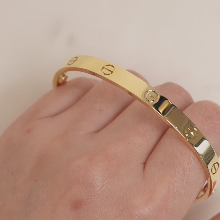 Cartier Love Bracelet 18K Yellow Gold Size 20