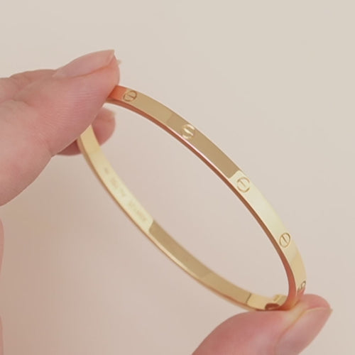 Preloved Cartier 18K Yellow Gold Small Model Bracelet 