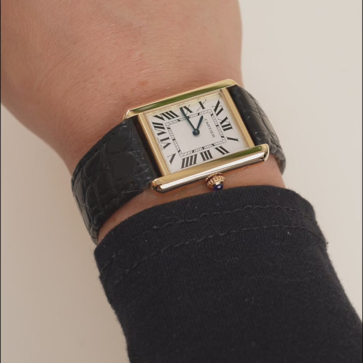 Preloved Cartier Tank Solo 18K Rose Gold Small Model Watch