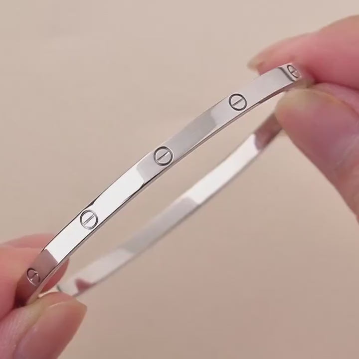 Cartier Love 18K White Gold Small Model Size 17