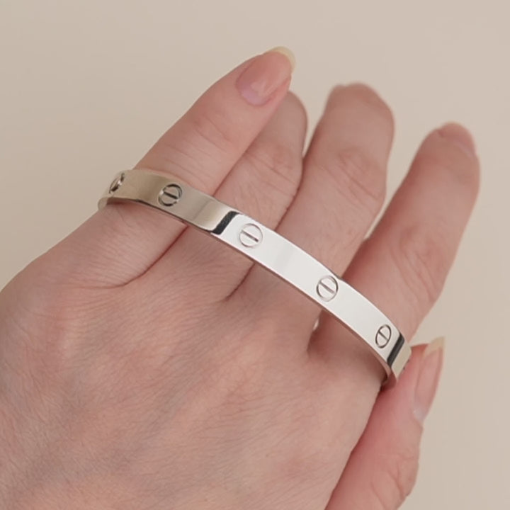 Preloved Cartier Love Bracelet 18K White Gold