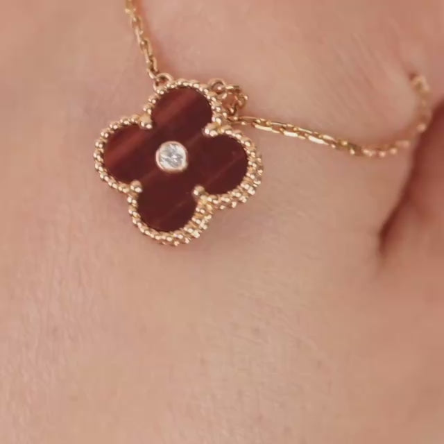 Van Cleef & Arpels Alhambra 2017 Holiday Pendant Necklace Bullseye