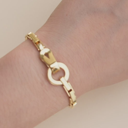 Second Hand Cartier Agrafe 18K Gold Bracelet