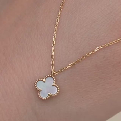 Preowned Van Cleef Sweet Alhambra Pendant Mother of Pearl
