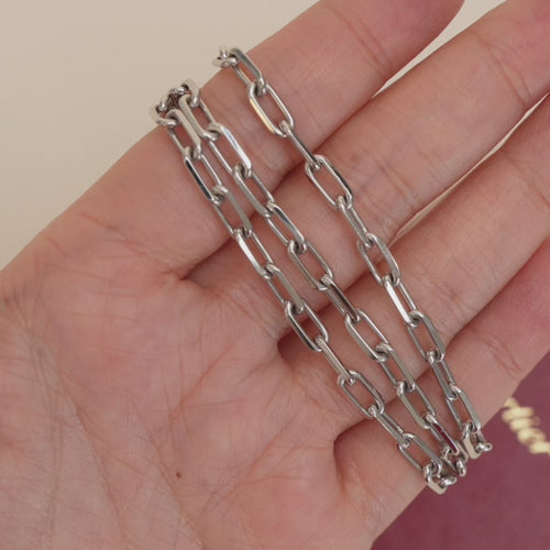 Second Hand Cartier Santos De Cartier 18K White Gold Necklace