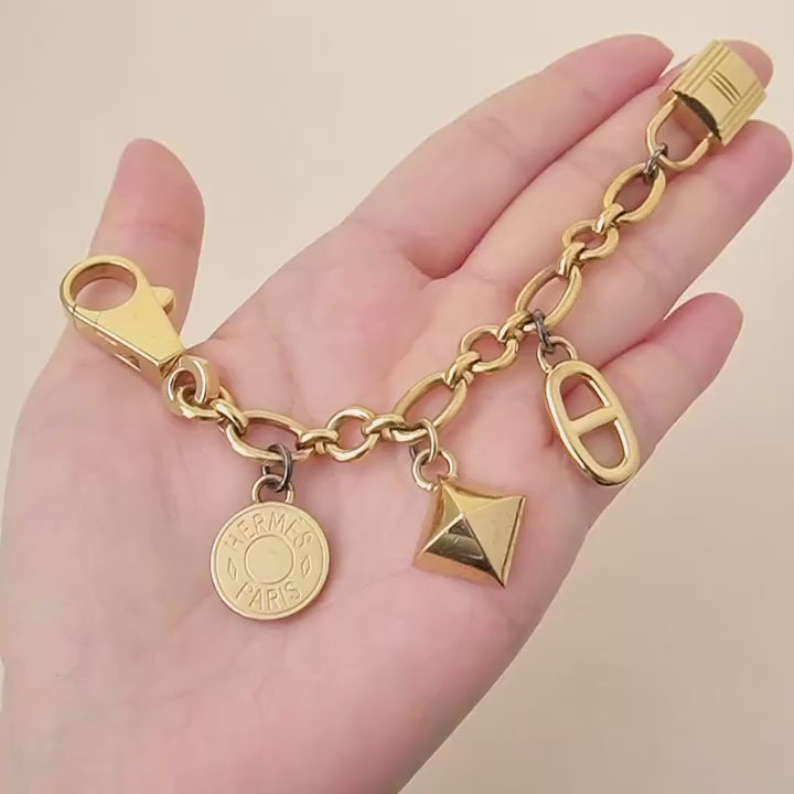 Hermès Permabrass Olga Gold Bag Charm