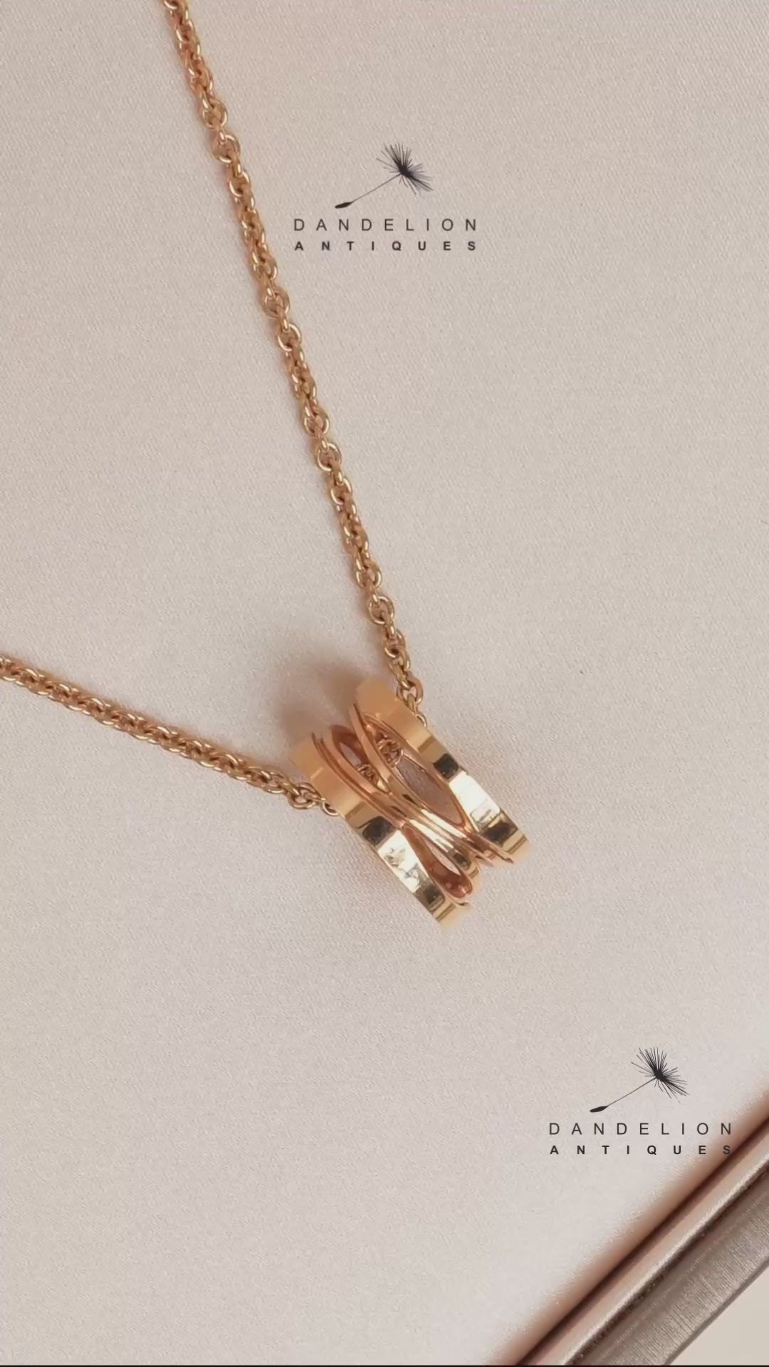 Bvlgari B.Zero1 18k Rose Gold Pendant Necklace