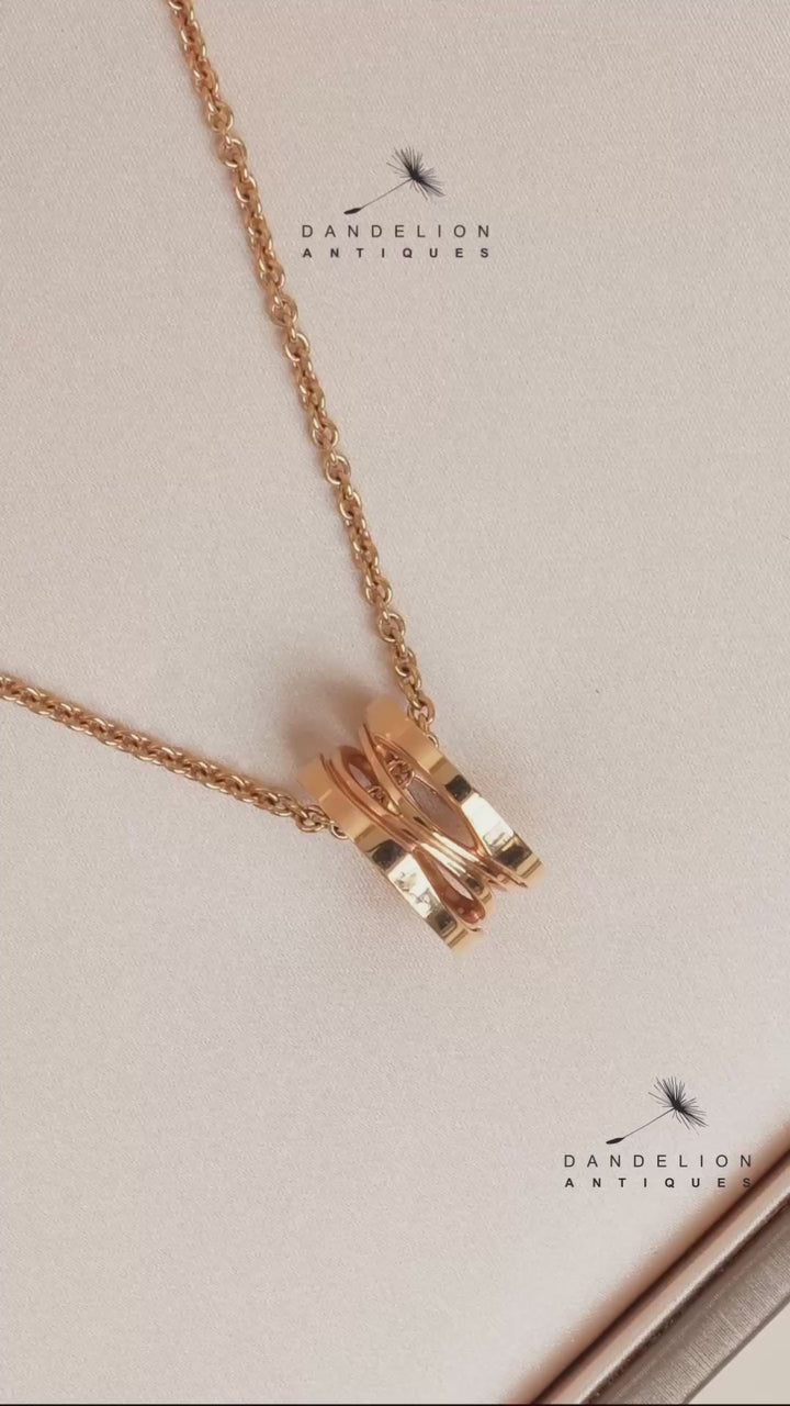 Bvlgari B.Zero1 18k Rose Gold Pendant Necklace