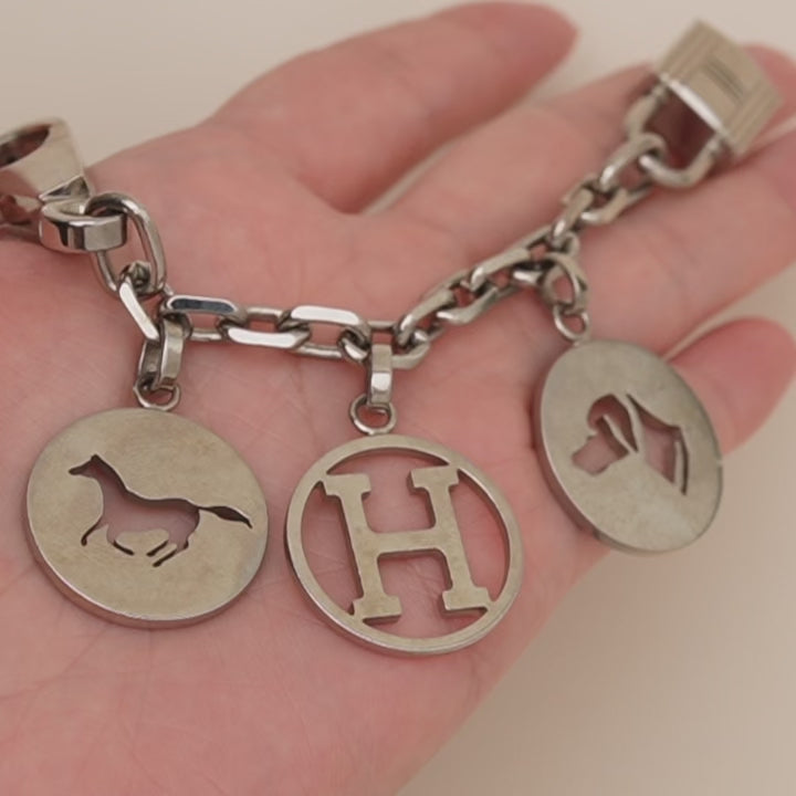 Hermès Breloque Olga Silver Bag Charm Amulette