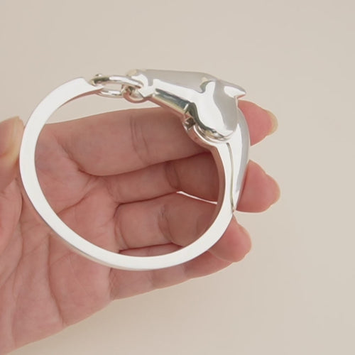 Second Hand Hermes Galop Sterling Silver Bracelet Small Model Size ST