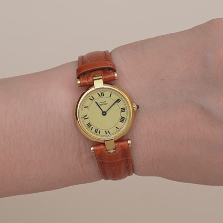 Second Hand Authentic Cartier Must de Cartier Vendôme Wristwatch GGC98000