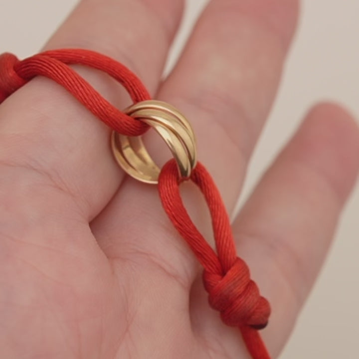 Second Hand Cartier Trinity Cord Bracelet 18K Rose Gold