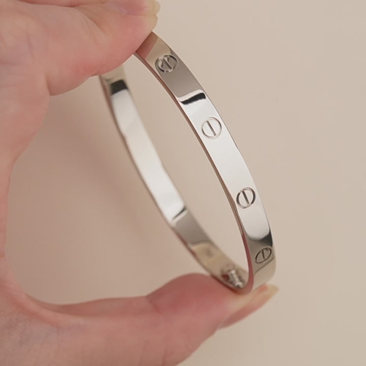 Preloved Cartier Love 18K White Bracelet
