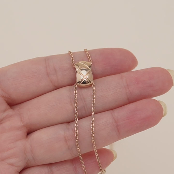 Preloved Chanel Coco Crush Necklace 18K Rose Gold