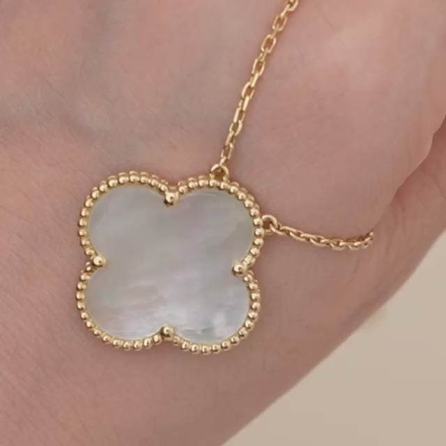 Second Hand Authentic Van Cleef & Arpels Magic Alhambra Mother of Pearl Pendant Necklace