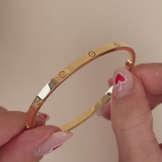 Cartier Love Bracelet Small Model 18K Yellow Gold Size 18