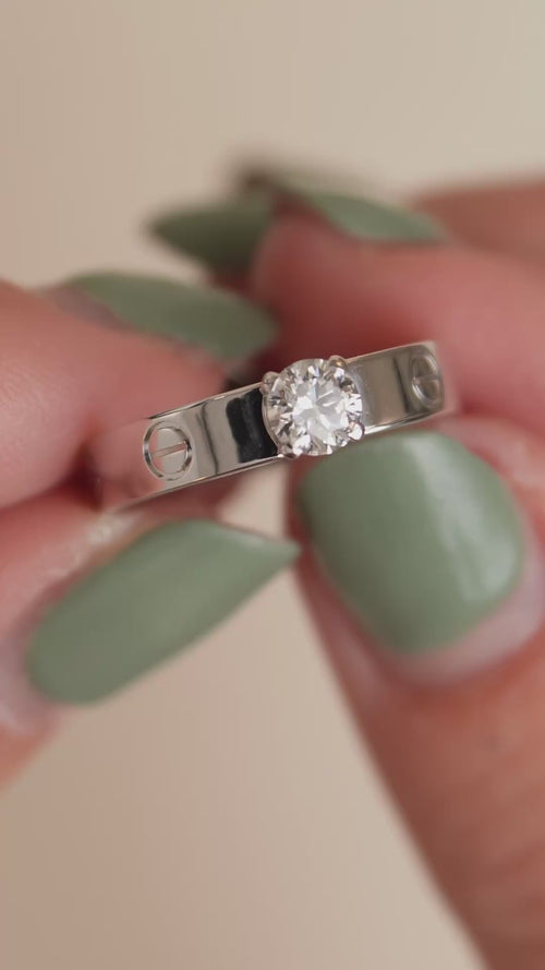 cartier love diamond ring