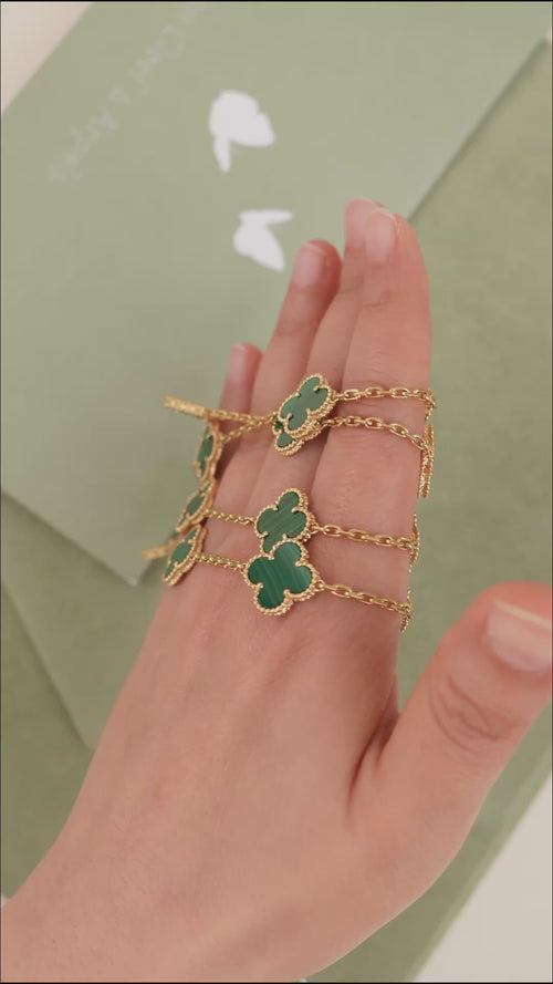 van cleef malachite necklace 20 motif