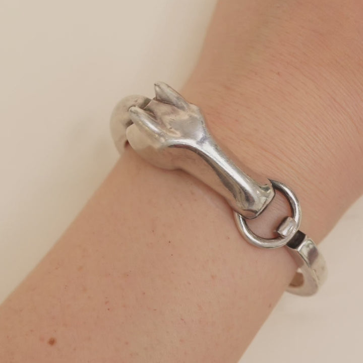 Hermès Galop Horse Head Silver Small model Bracelet