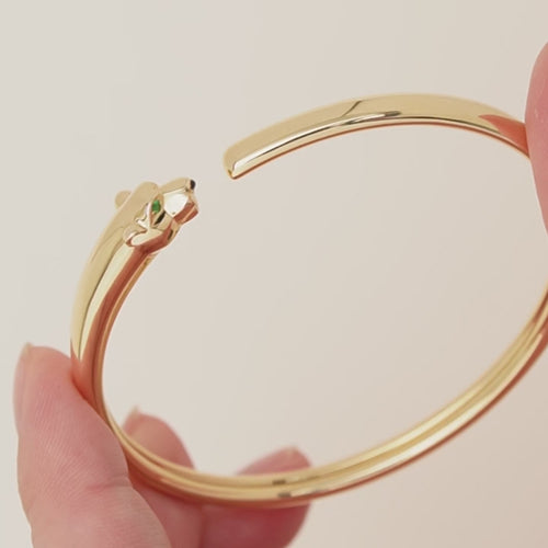 Authentic Cartier Panthère Bracelet Small Model 18K Yellow Gold Size 16