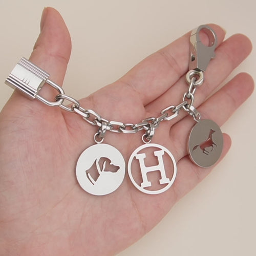 Preowned Hermès Breloque Olga Silver Bag Charm Amulette