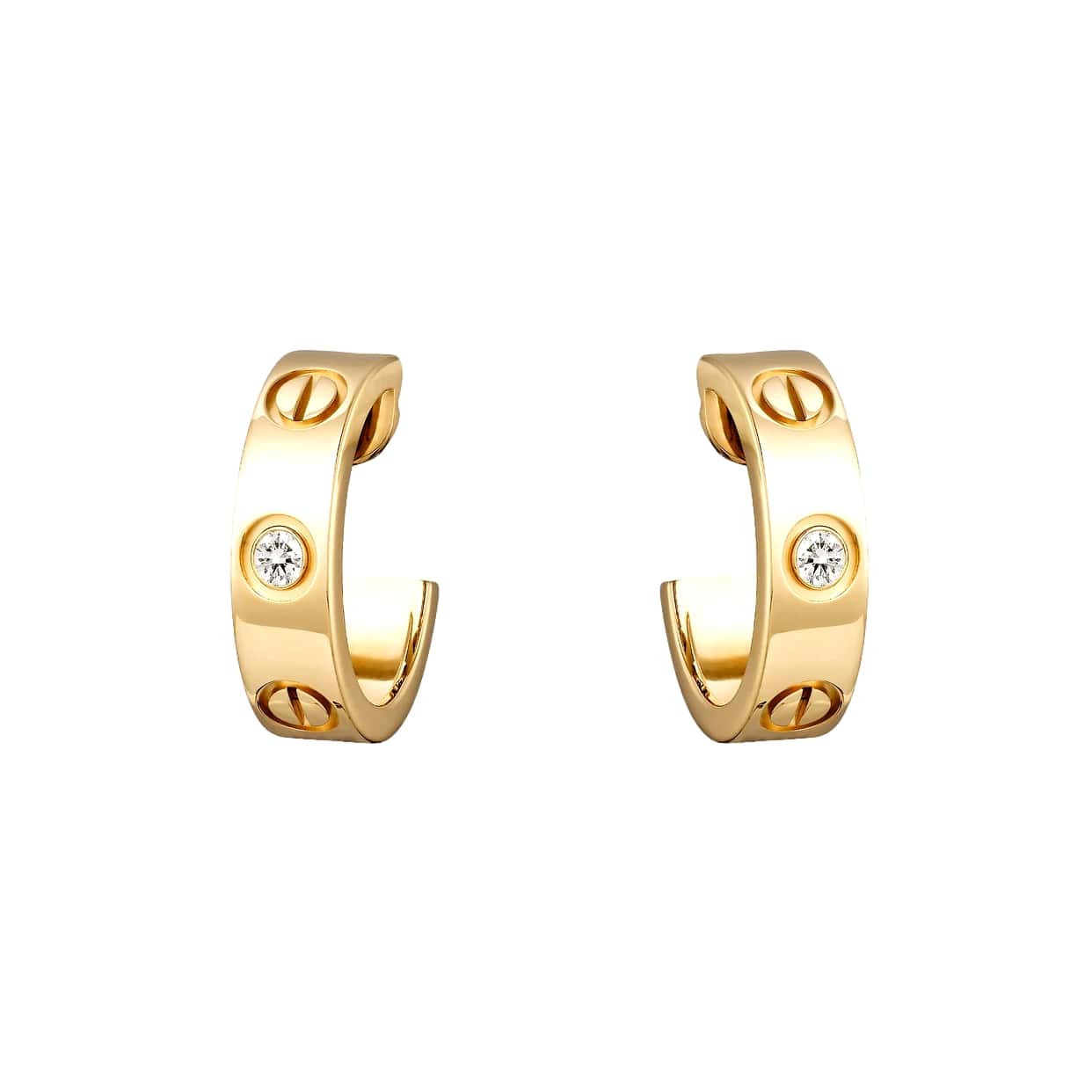 Cartier love earrings diamond sale