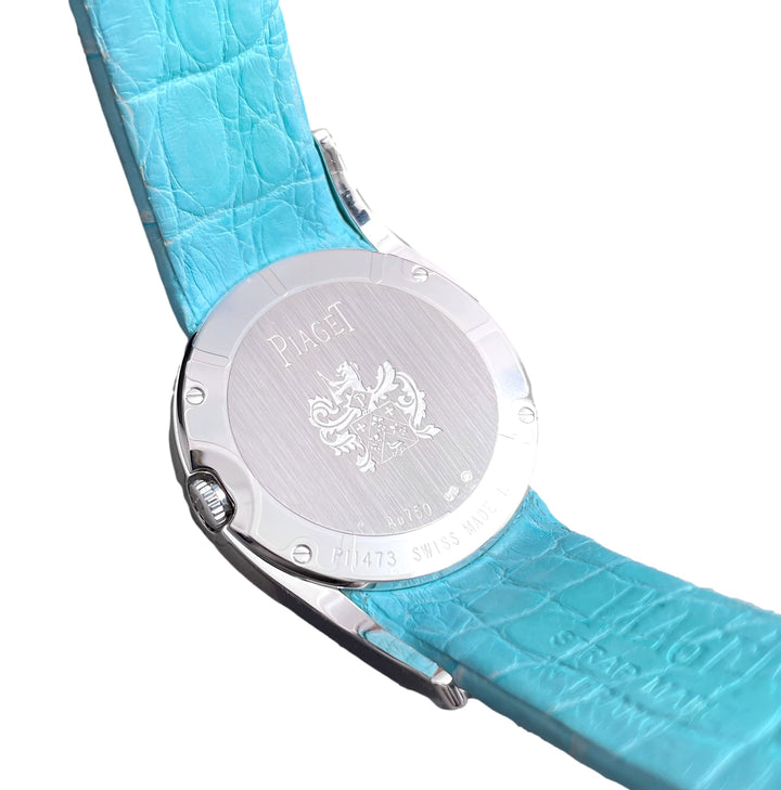 Piaget Limelight Gala Turquoise Dial Diamond Turquoise Leather Strap Women's Watch G0A43161