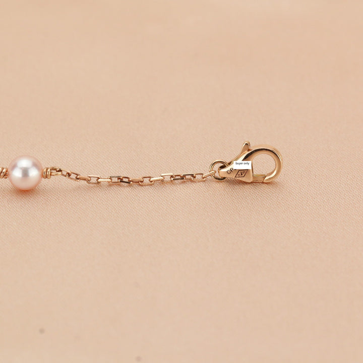 Cartier Trinity 18K 3 Golds Pearl Bracelet