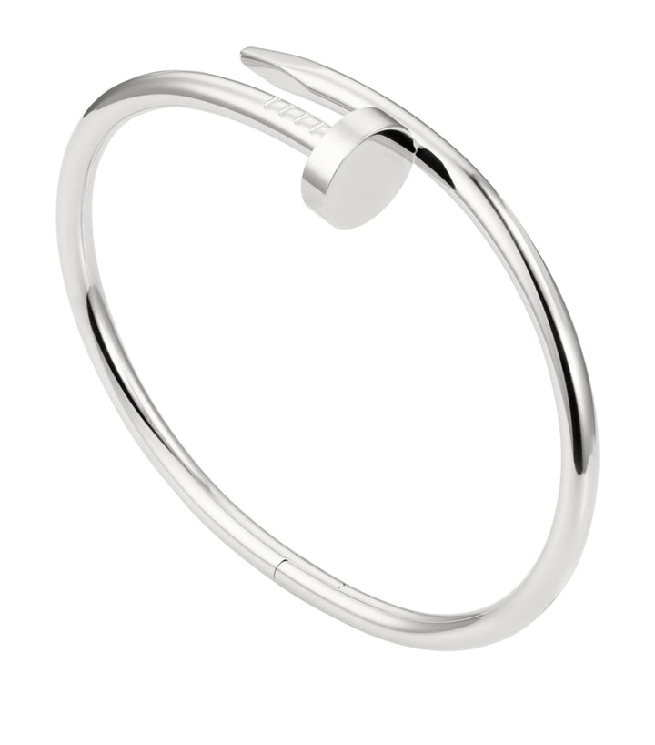 Cartier JUSTE UN CLOU Bracelet White Gold Size 18