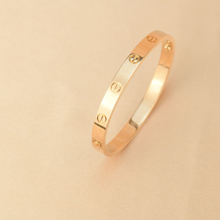 Cartier Love 18K Rose Gold Bracelet Size 17