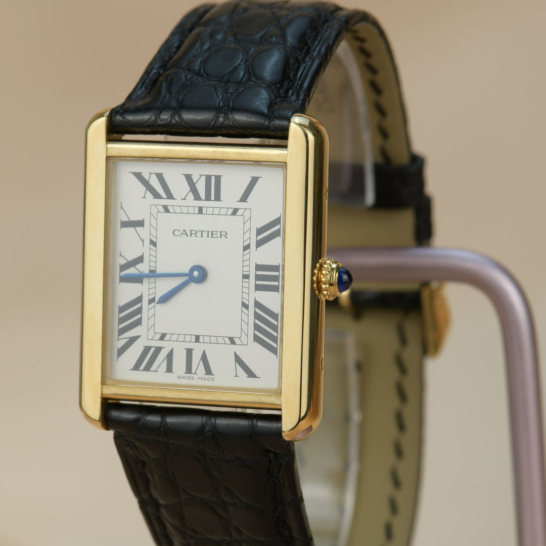 Cartier Tank Solo 18k Yellow Gold Watch