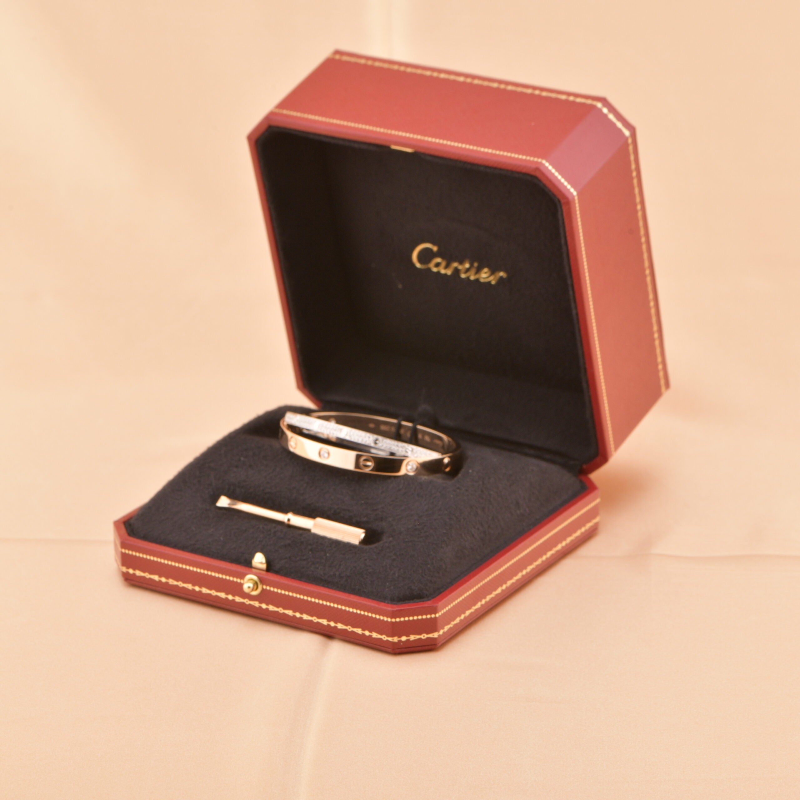 Cartier love best sale bangle box