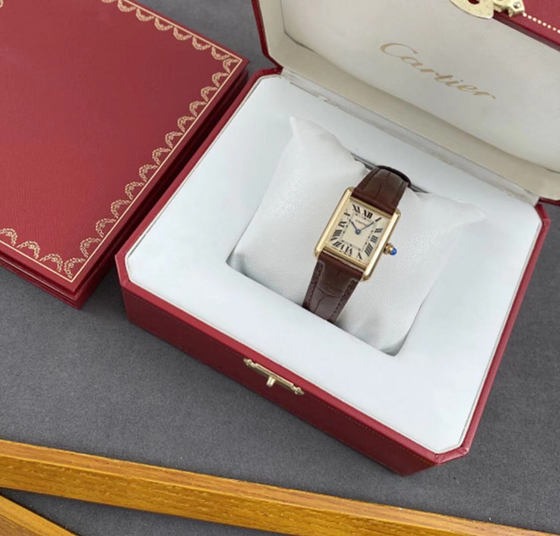 Cartier Tank Louis Small Model 18K Yellow Gold Watch W1529856 Dandelion Antiques