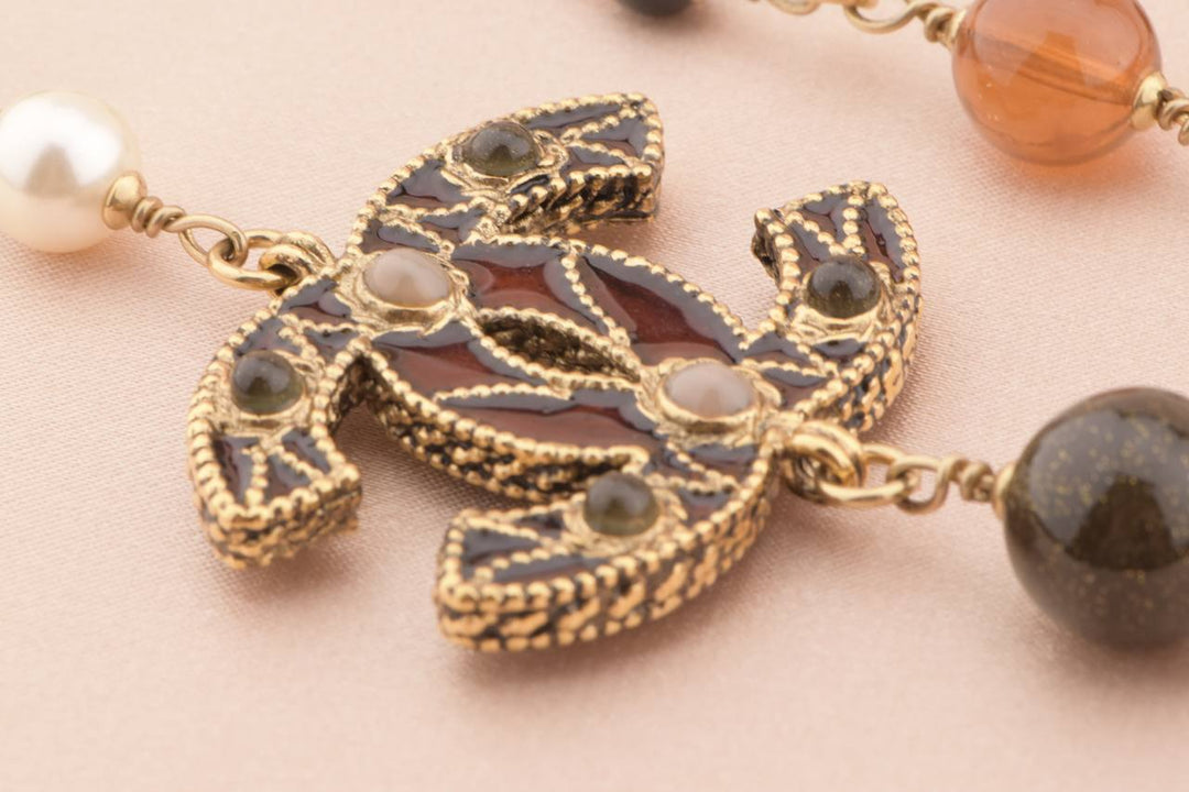 Chanel Byzantine Style CC Logo Long Chain Necklace – Dandelion Antiques