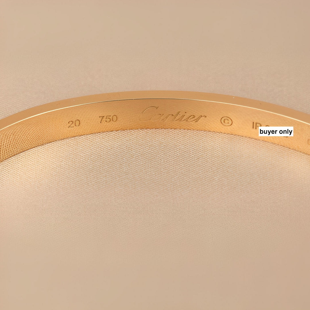 Cartier Love Yellow Gold Bracelet Size 20