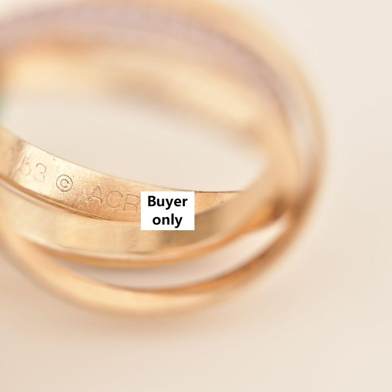 Cartier thin sale trinity ring