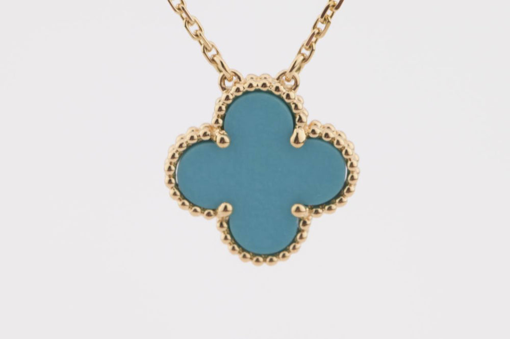 Pre-owned VCA Turquoise Necklace