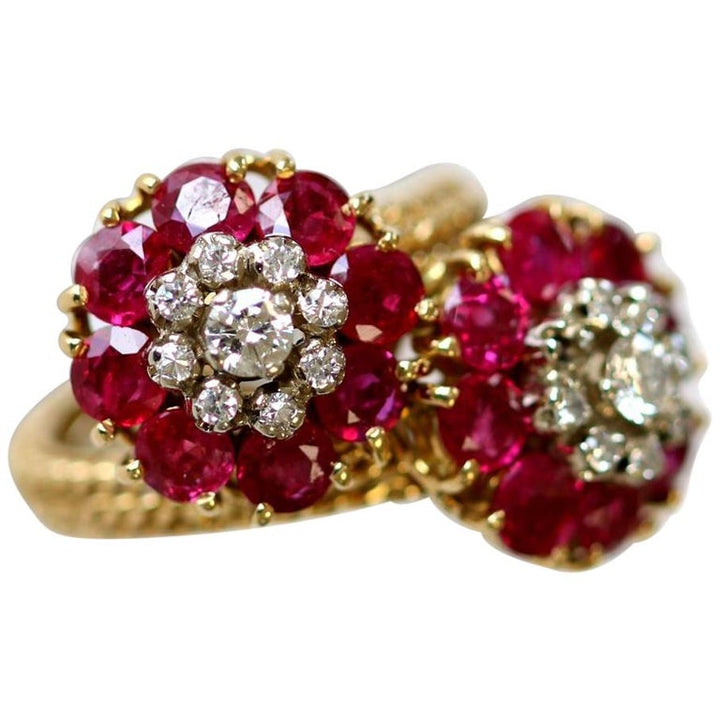Ruby and diamond ring cover
